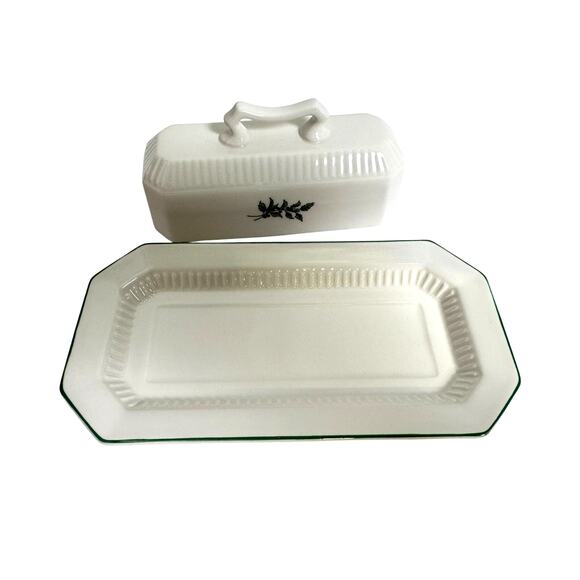 Nikko Japan Christmastime Retired Butter Dish w/Cover-in Box! - Picture 6 of 9